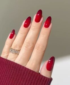 DND #429 Boston University Red w/ DND #751 Ombré French